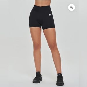 FirmABS High Waist Cargo Shorts - Black